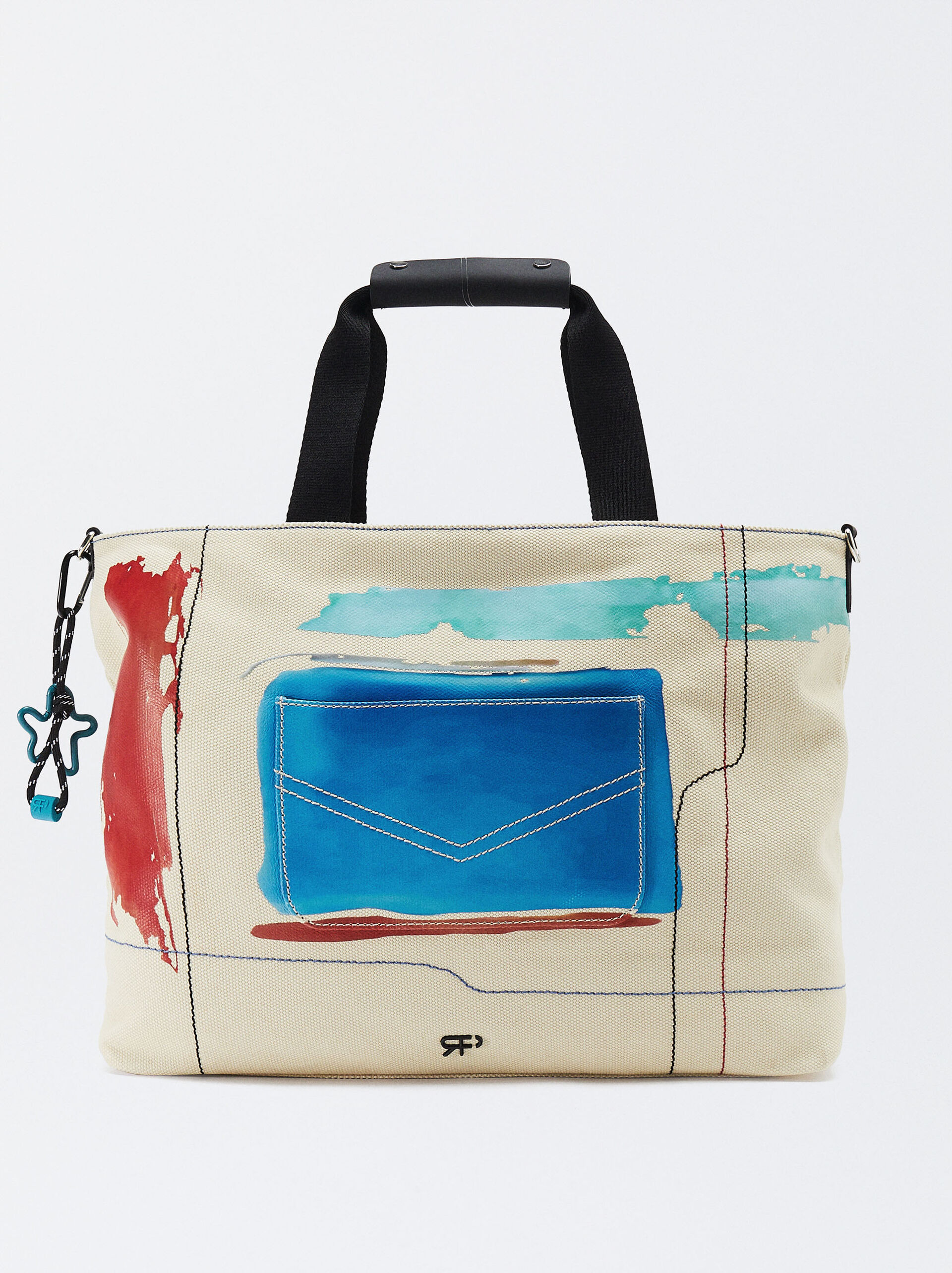 Online Exclusive - Borsa Shopper Con Stampa image number 0.0