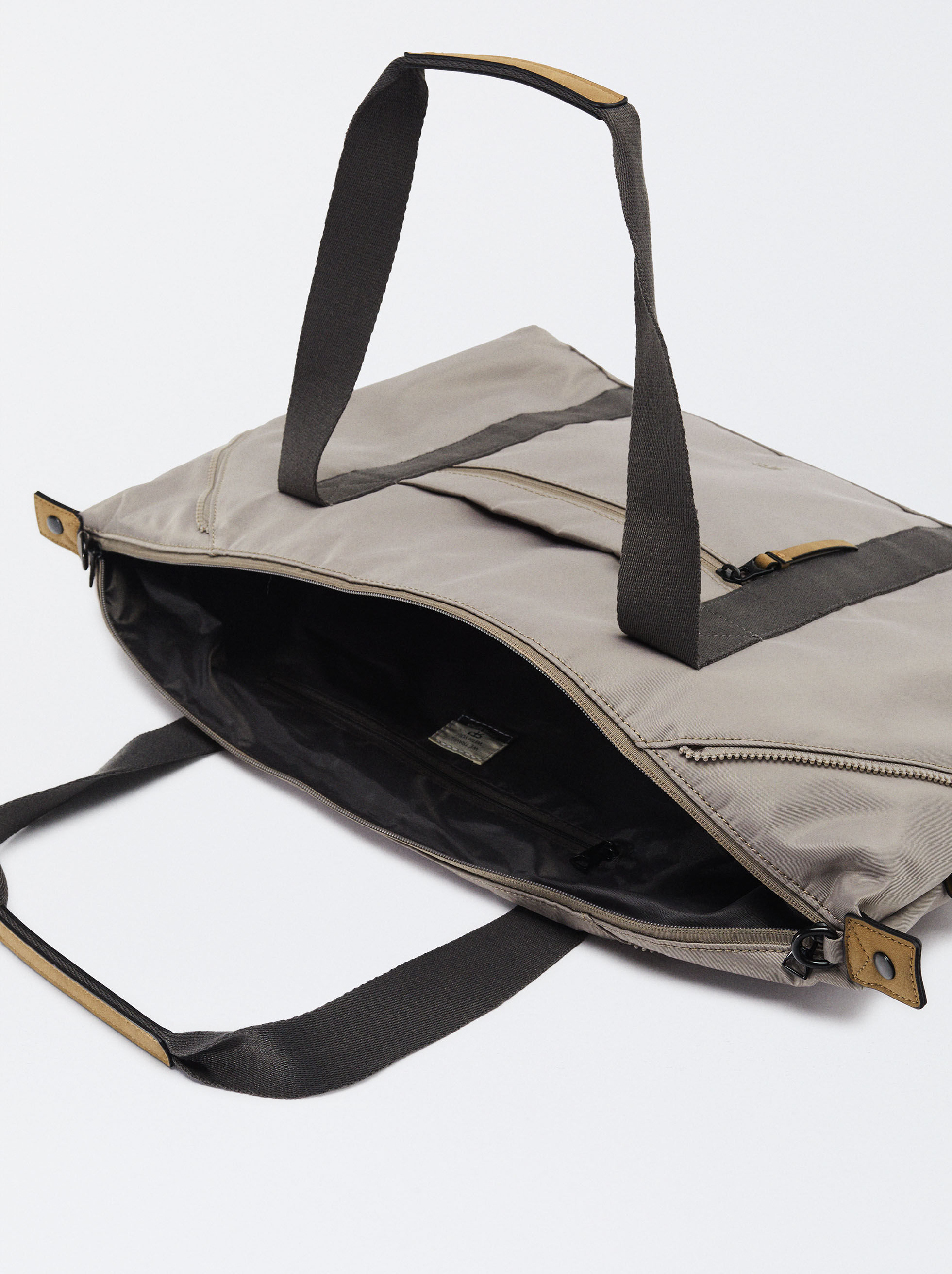 Sac Week End En Nylon Marron Parfois