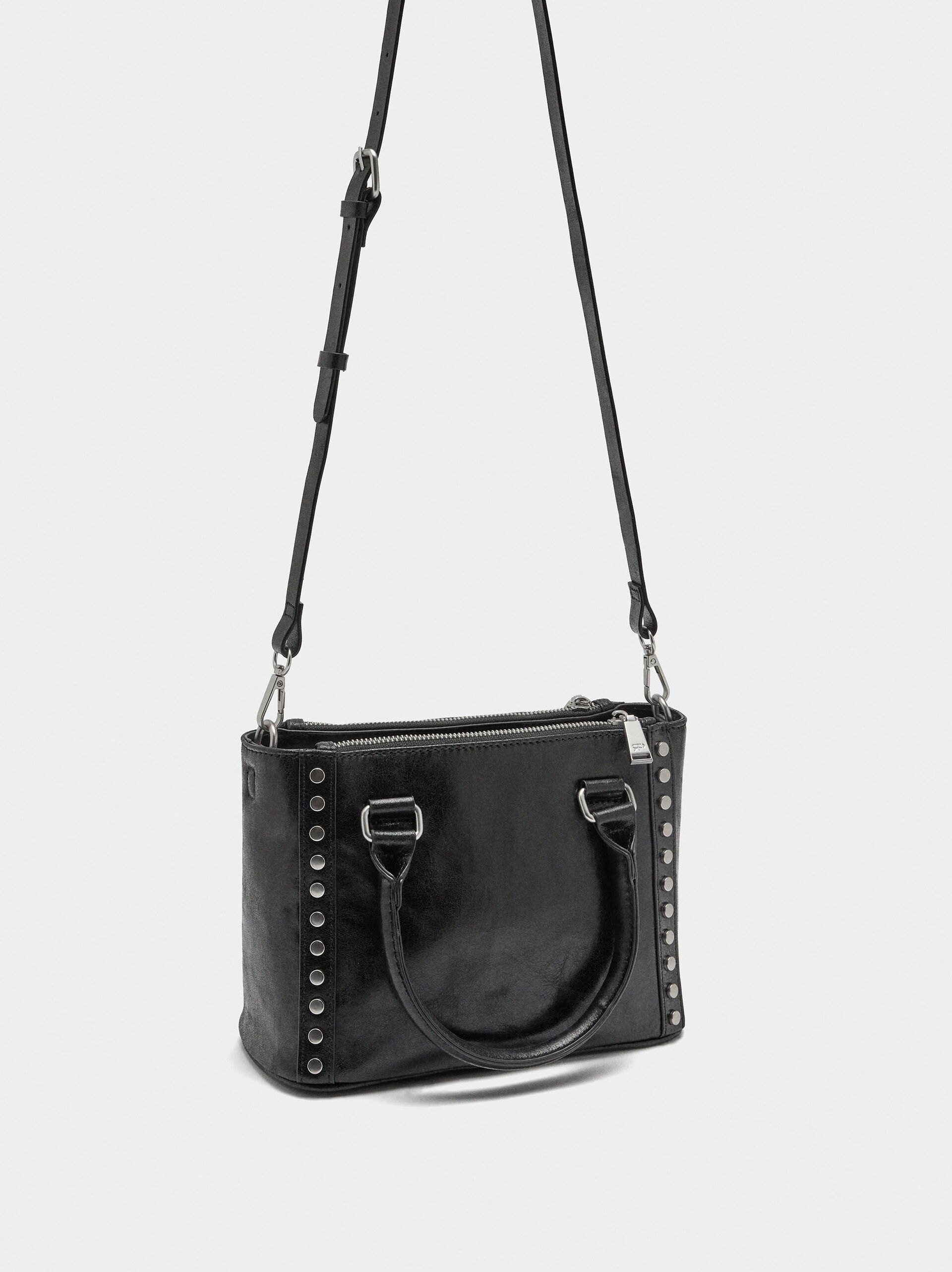 Tote bag with studs image number 2.0