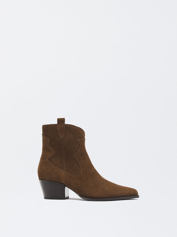 Leather Cowboy Boots, , hi-res
