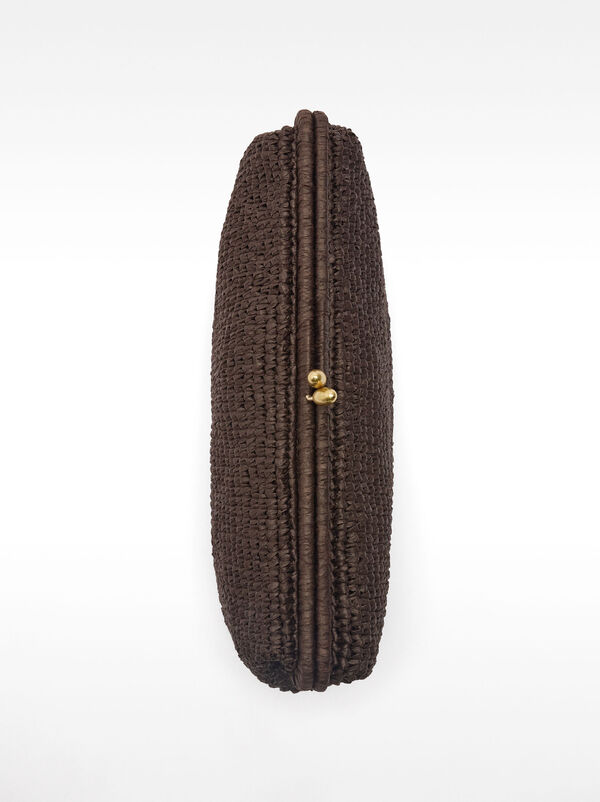Handbag with straw effect