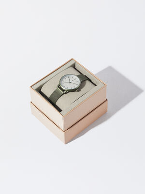 Relógio Com Bracelete De Aço image number 3.0