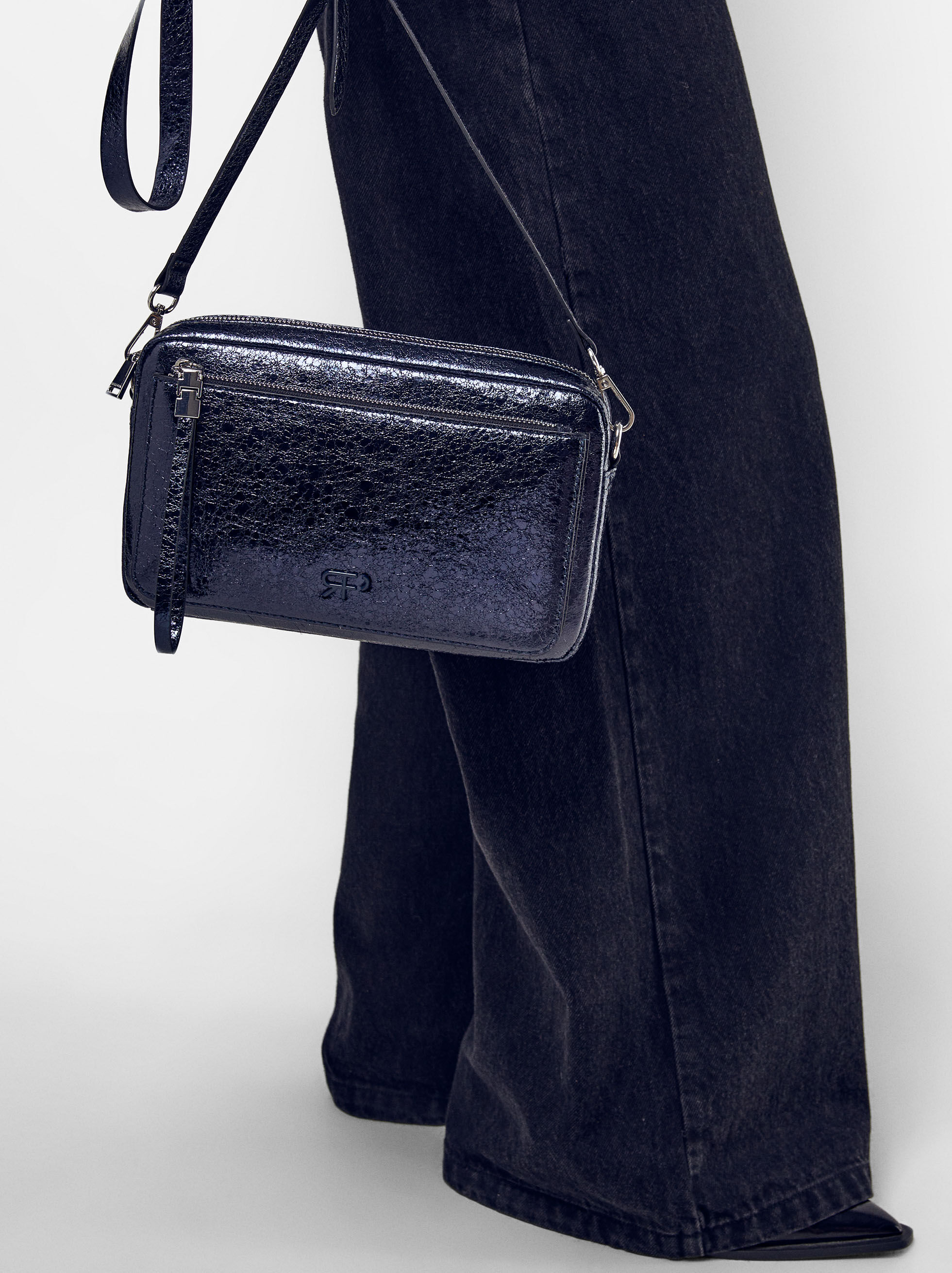 Bolso metalizado parfois clearance