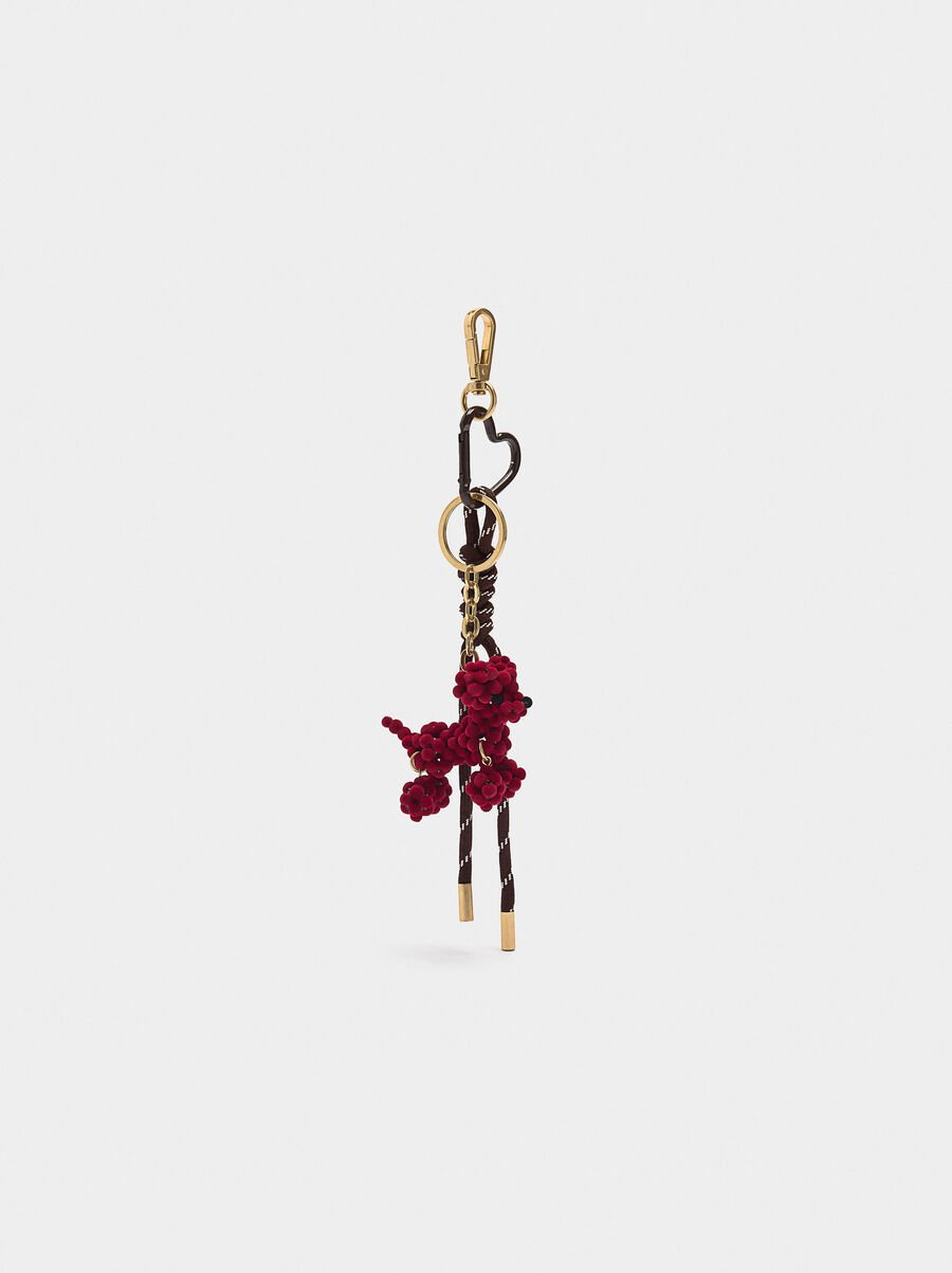 Dog keychain charm