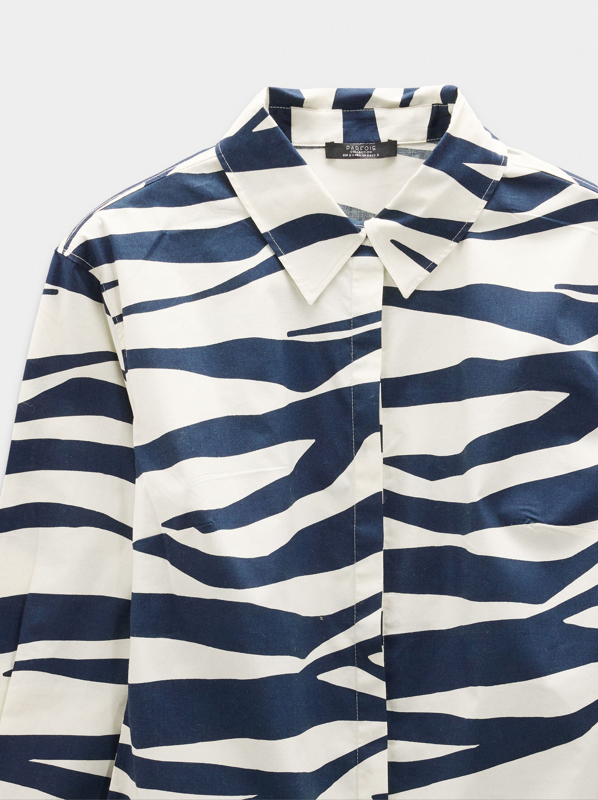 Printed cotton shirt image number 6.0