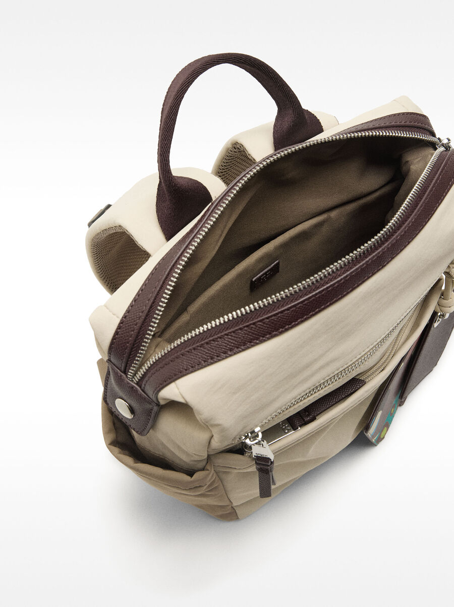 Nylon backpack with pendant