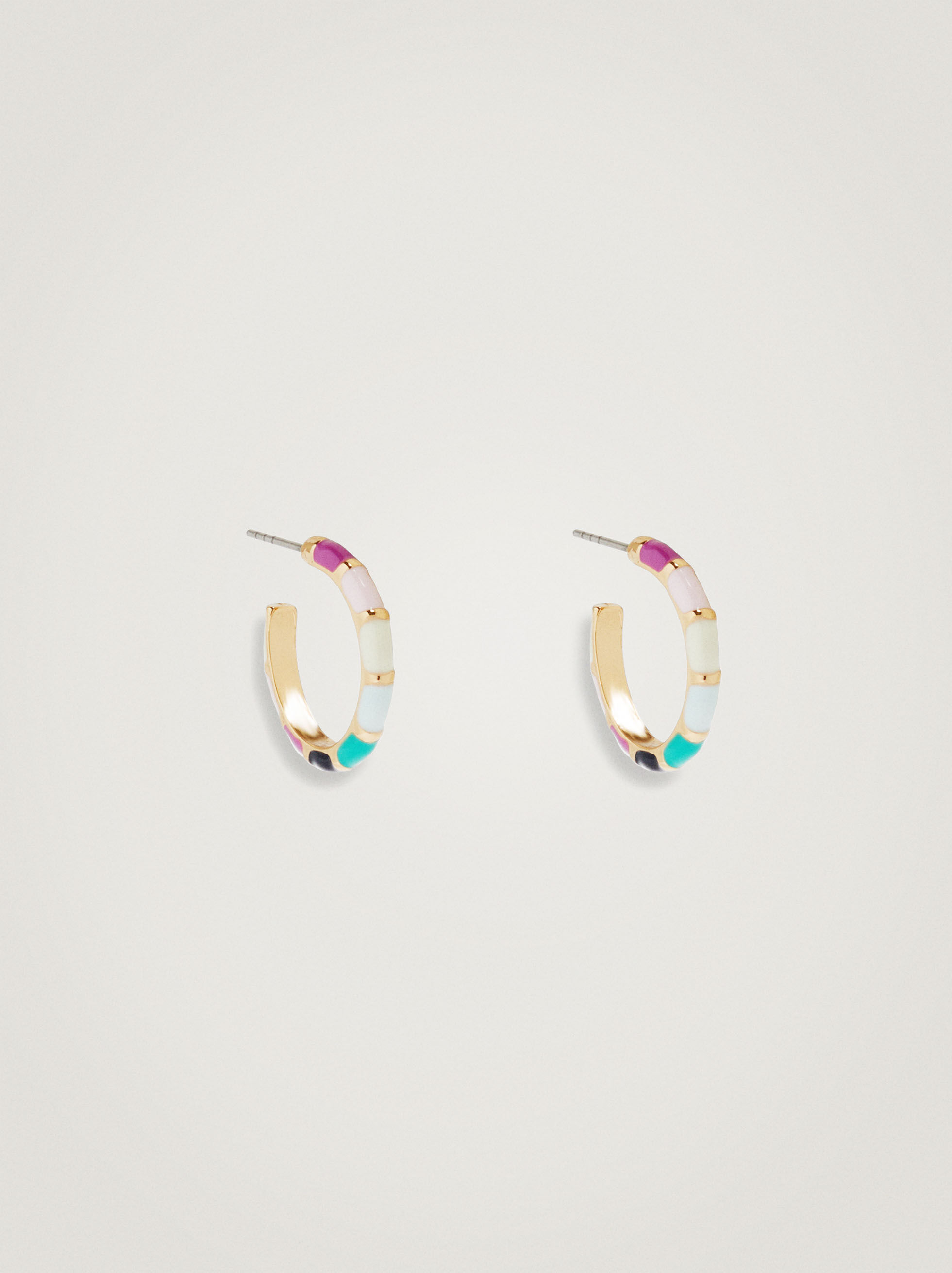 NEW Lucite Acrylic Medium Wide Hoop Earrings from France 