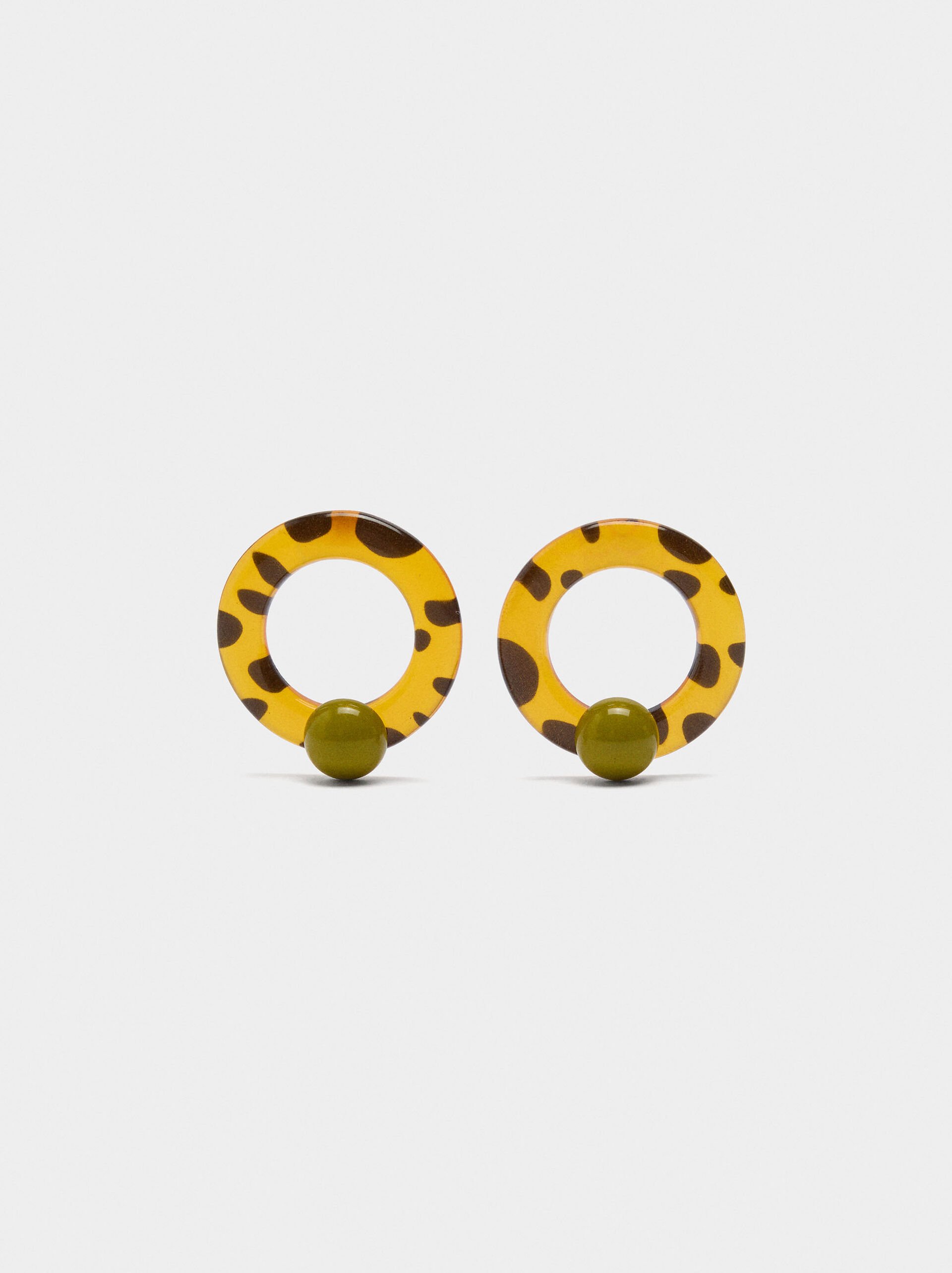 Pendientes de aro con esfera image number 0.0
