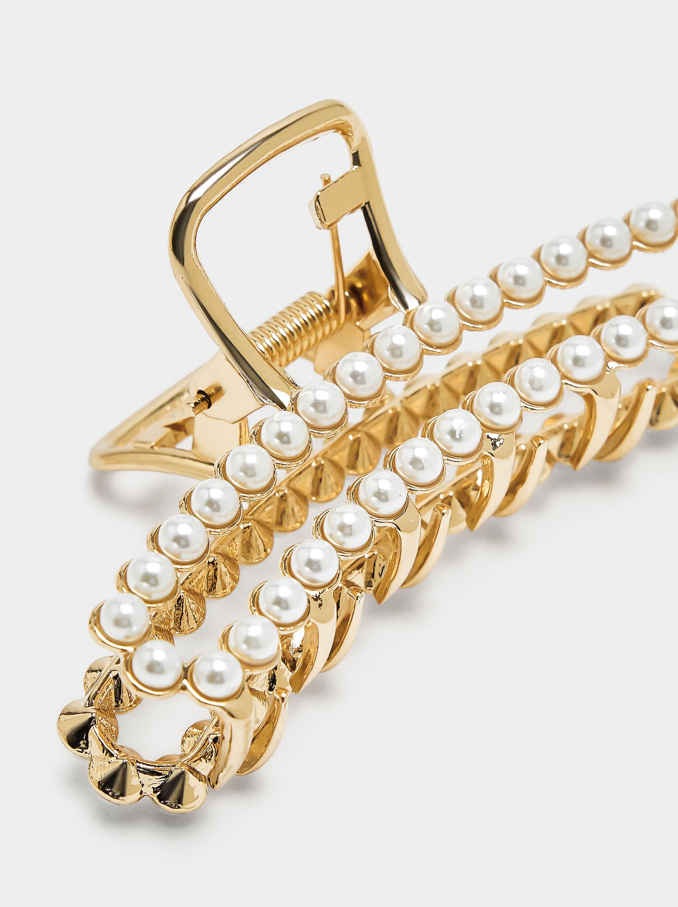 Pinza de pelo con perlas image number 1.0