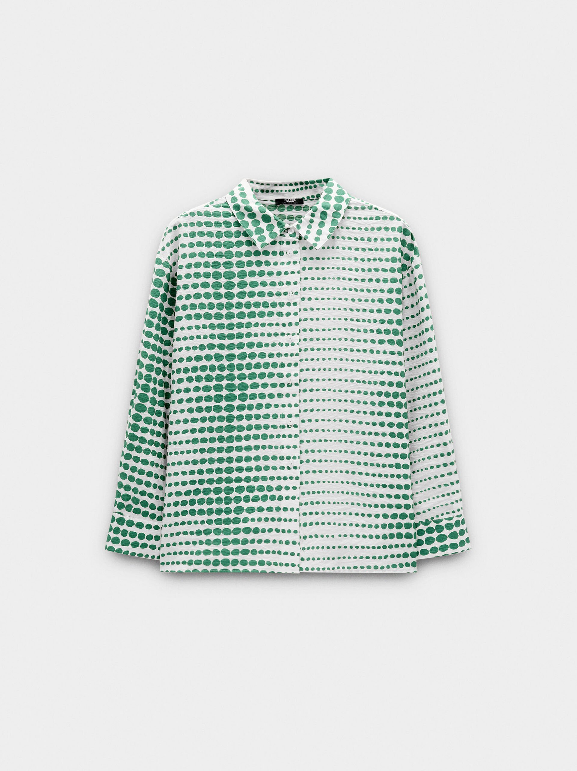 Camisa fluida con estampado image number 4.0