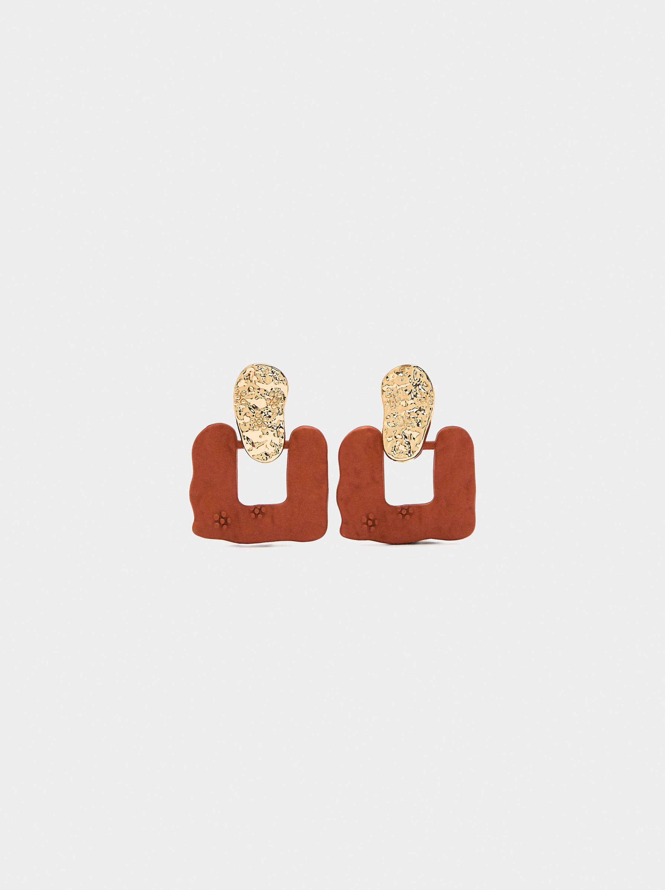 Earrings with matte effect image number 0.0