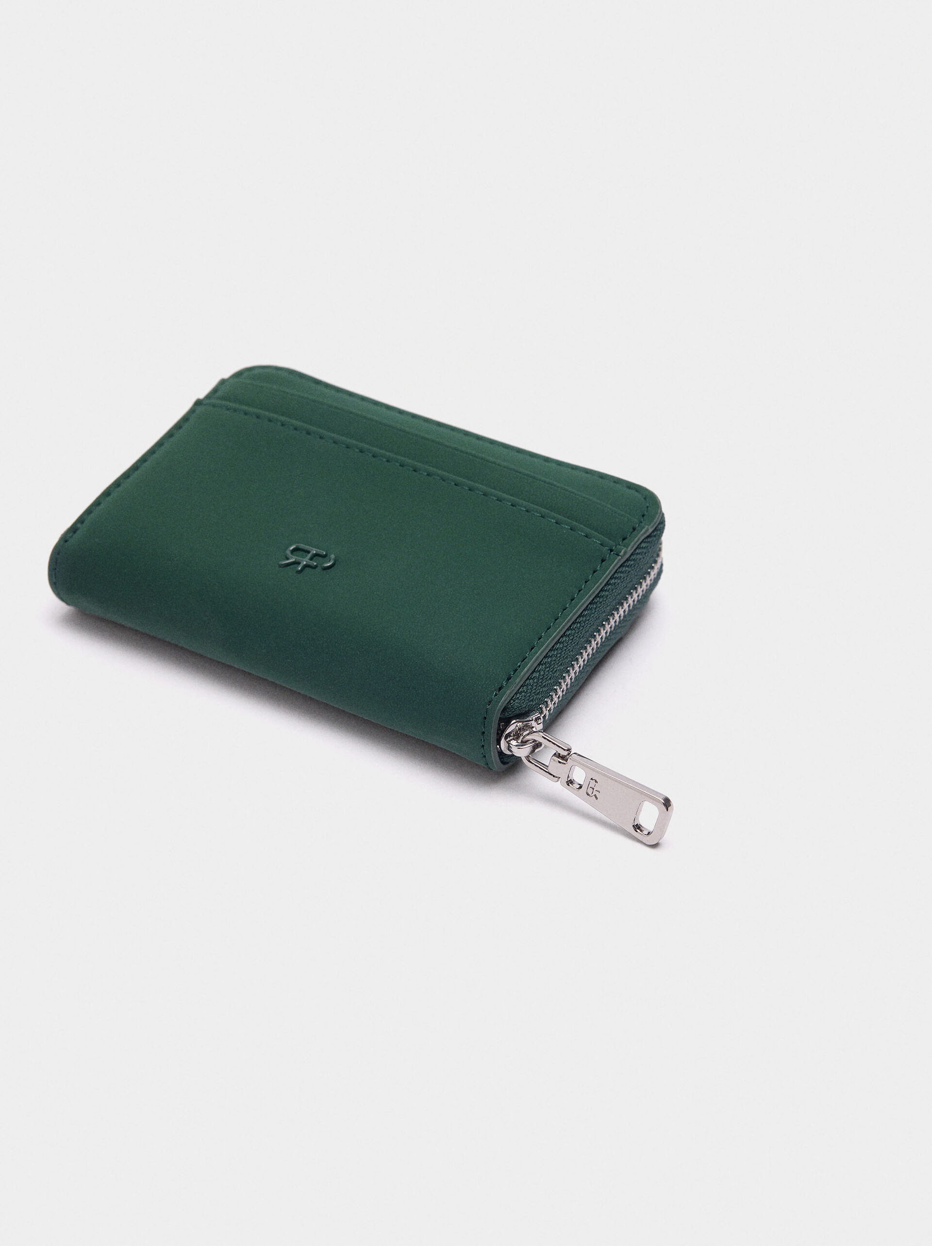 Soft texture wallet with zipper image number 1.0