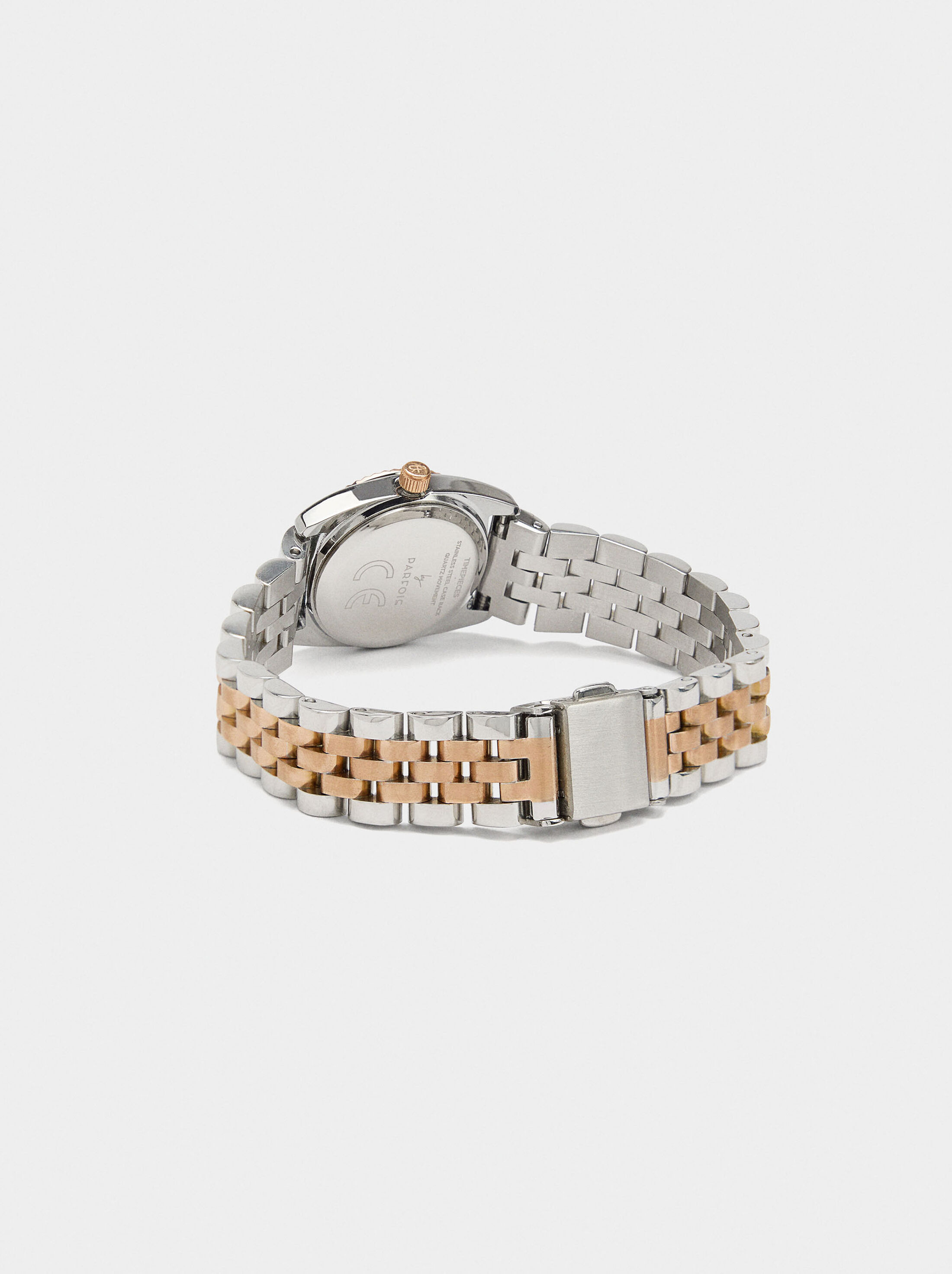 Watch with stainless steel wristband image number 2.0