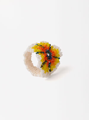 Anillo Flor Abalorios - Exclusivo Online image number 2.0