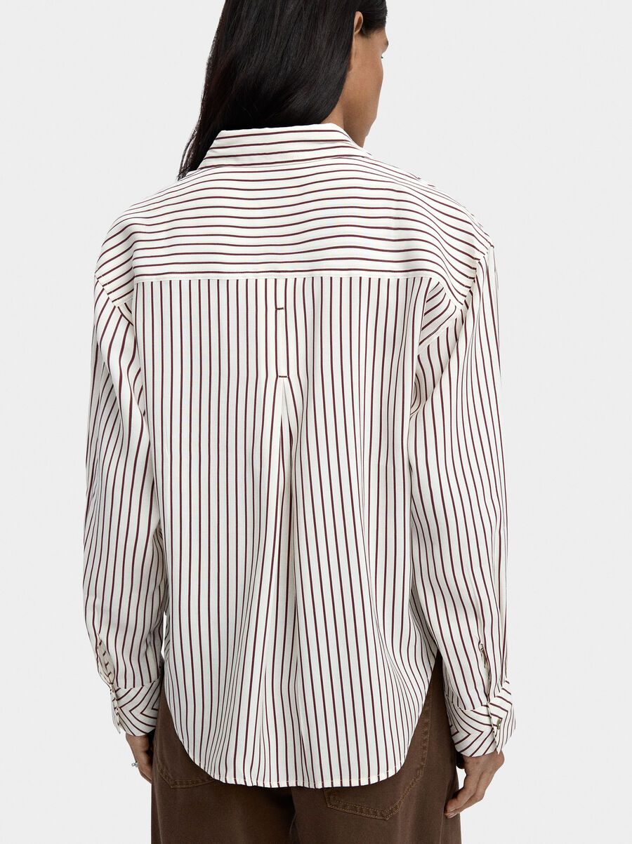 Striped long-sleeve shirt