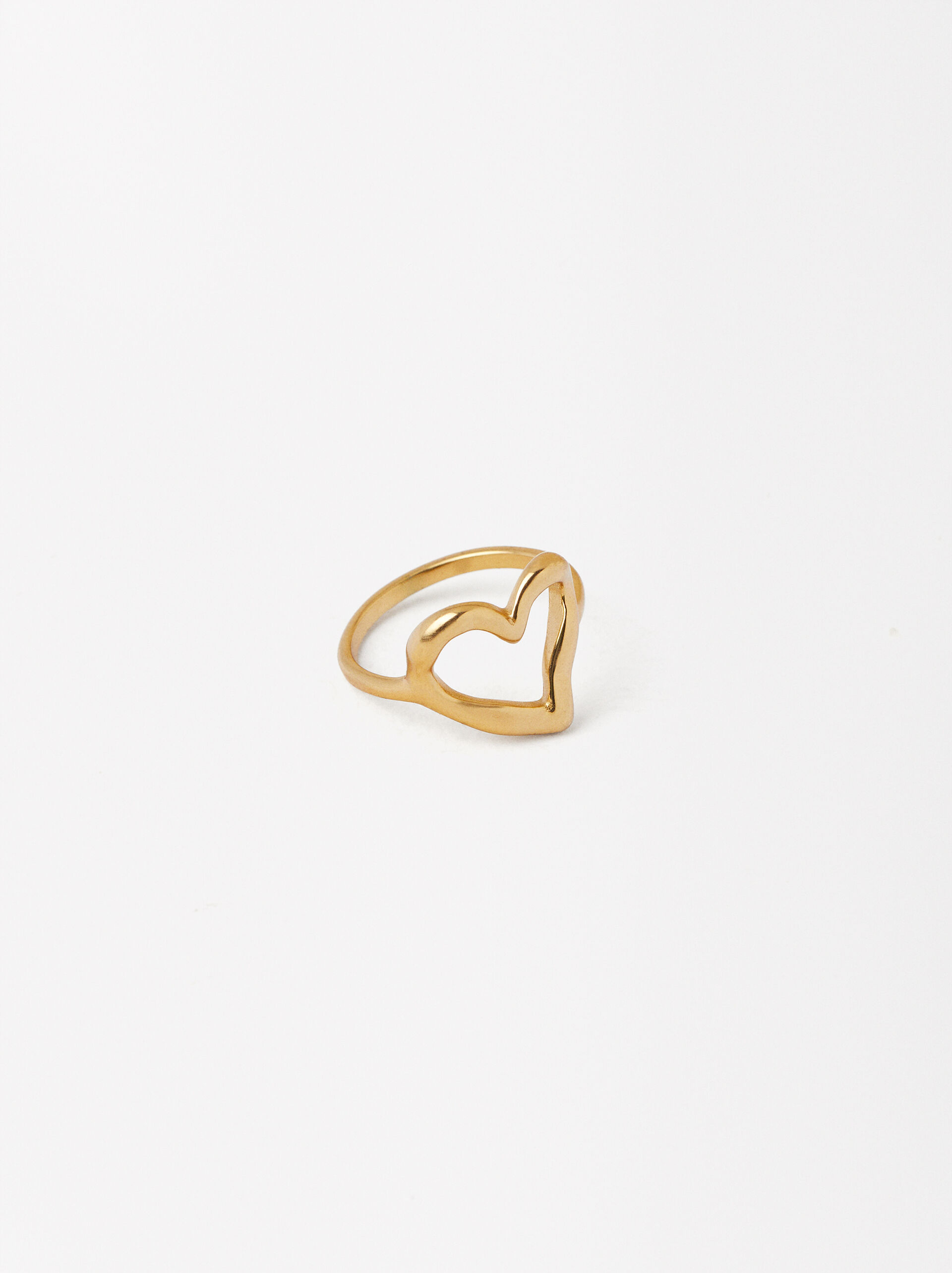Stainless Steel Heart Ring image number 3.0