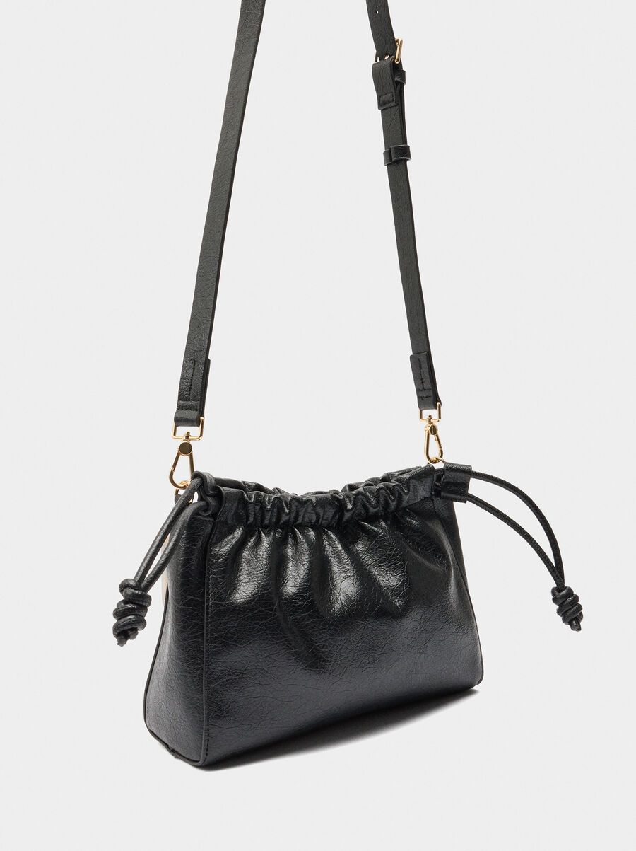 Crossbody bag with ruched detail
