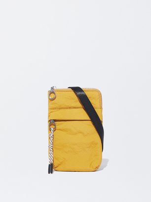 Nylon Mobile Phone Case, Mustard, hi-res