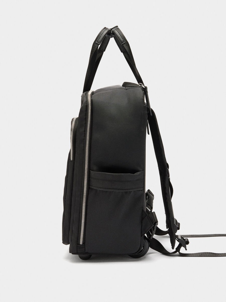 Mochila de nylon con ruedas