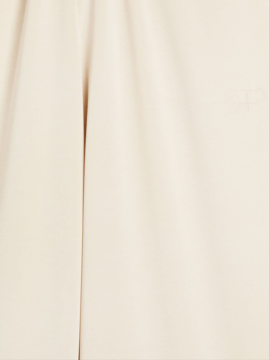 Trousers with elastic waistband