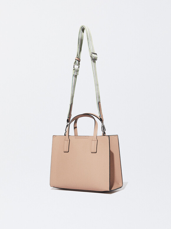 Tote Bag With Removable Interior, Beige, hi-res