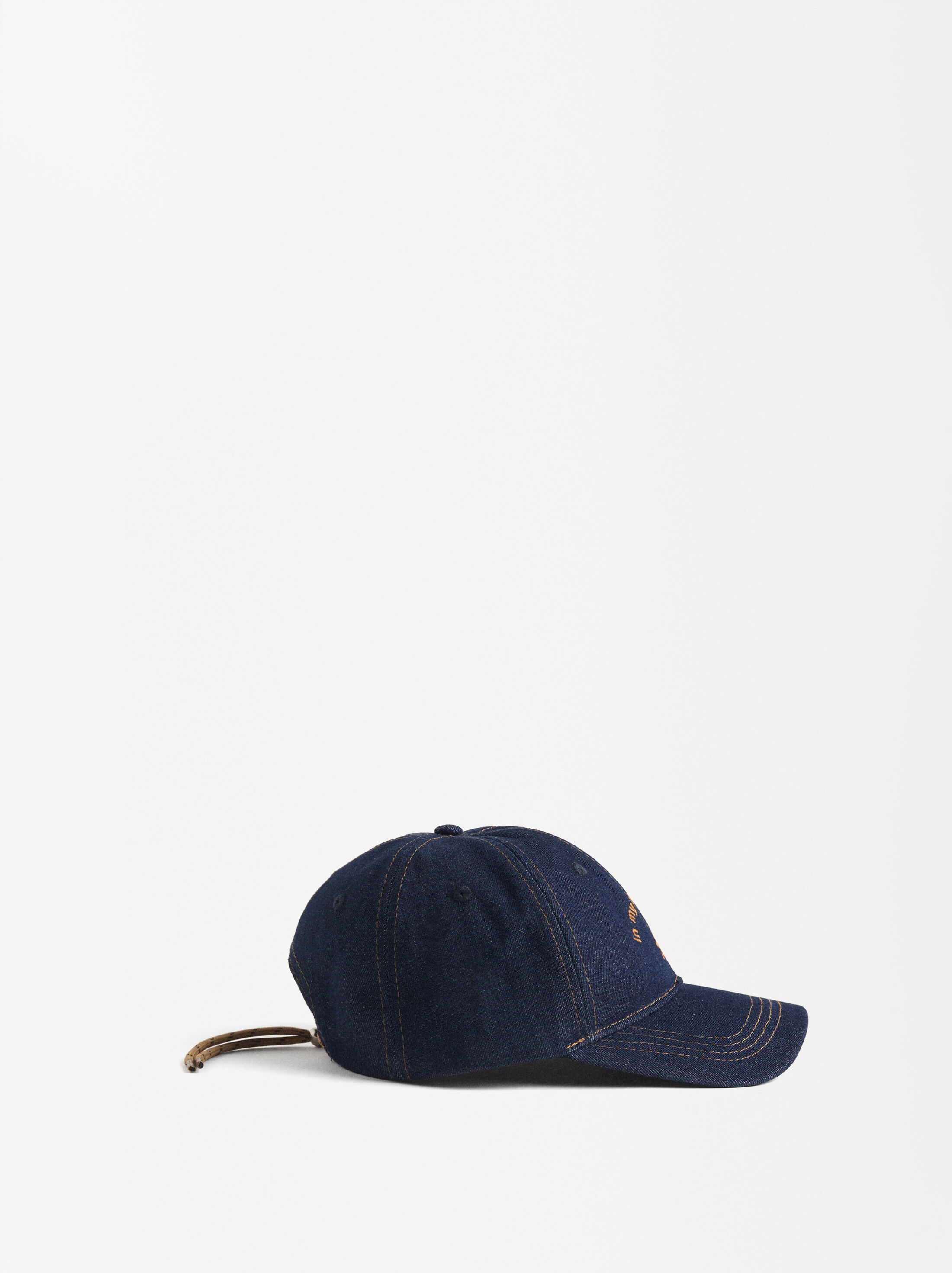 Gorra de denim brodada image number 0.0