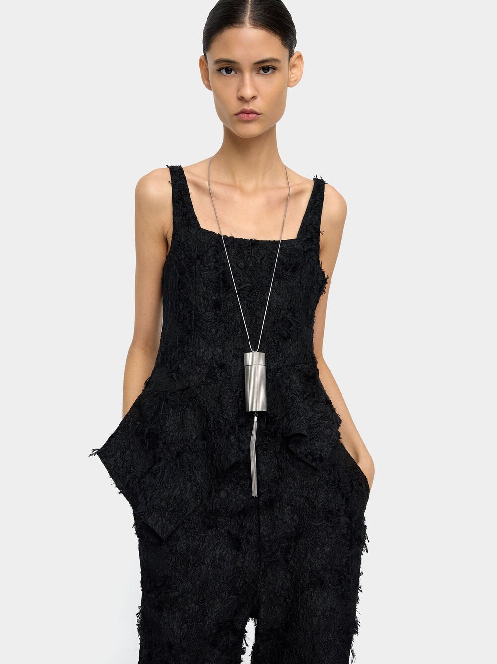 Top jacquard asimètric