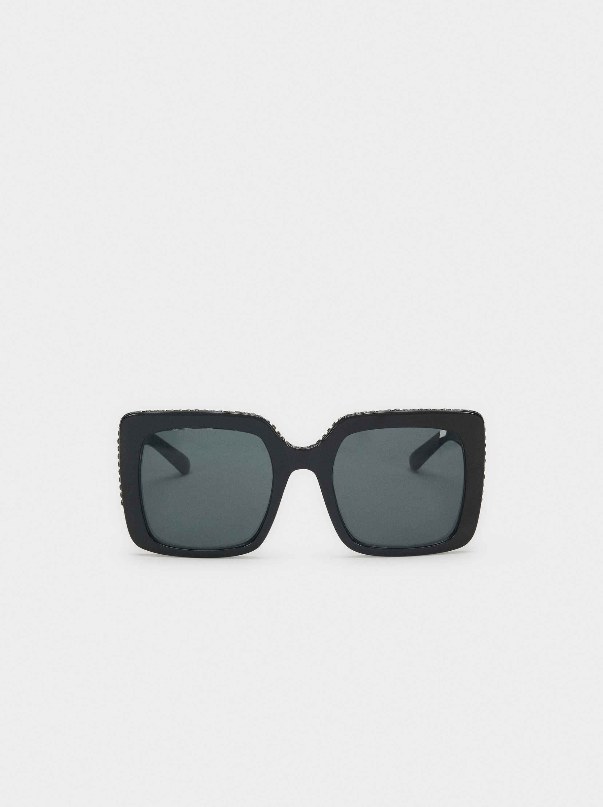 Gafas De Sol De Pasta Cuadradas - Negro - Mujer - Accesorios de verano