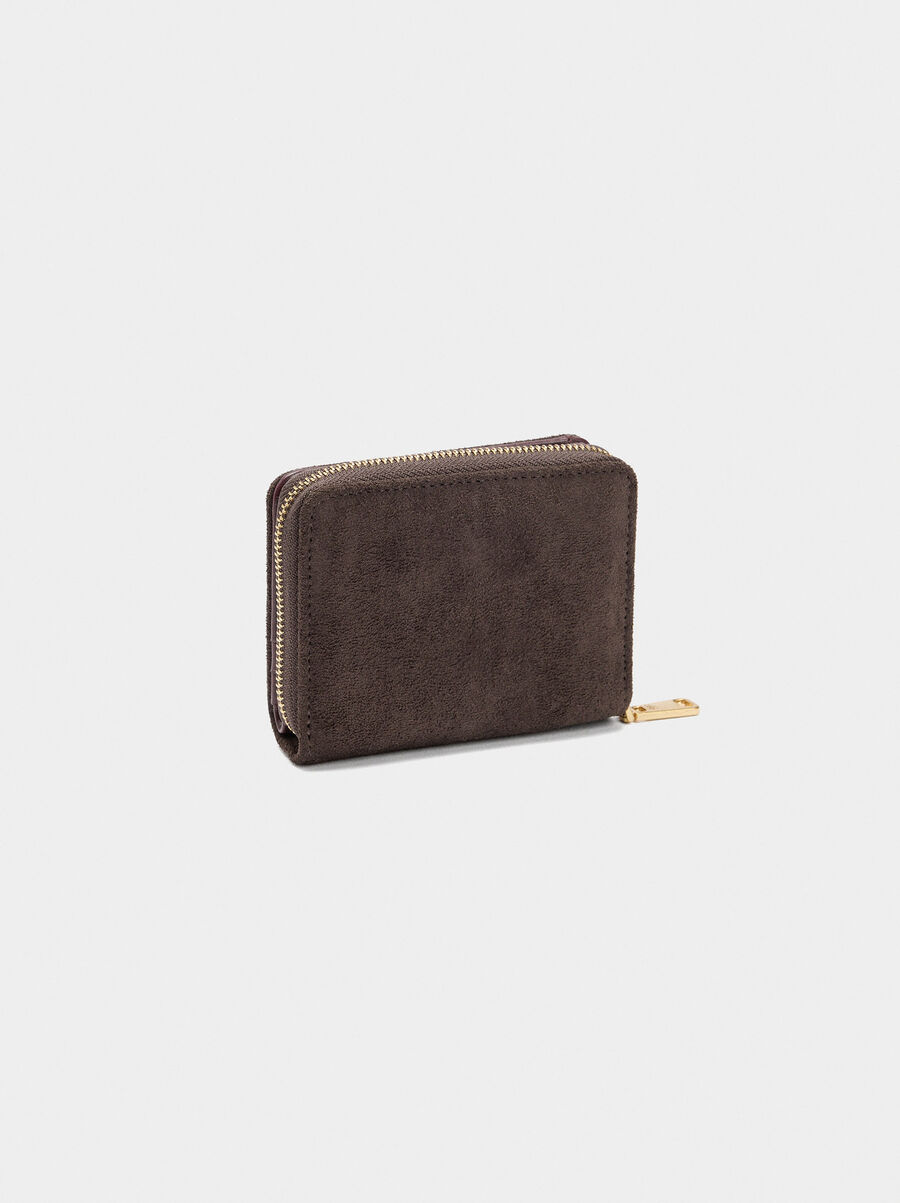 Wallet with leather-effect