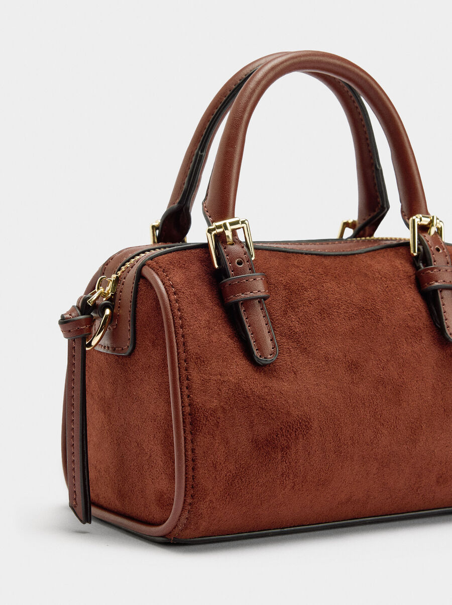 Leather-effect bowling bag S