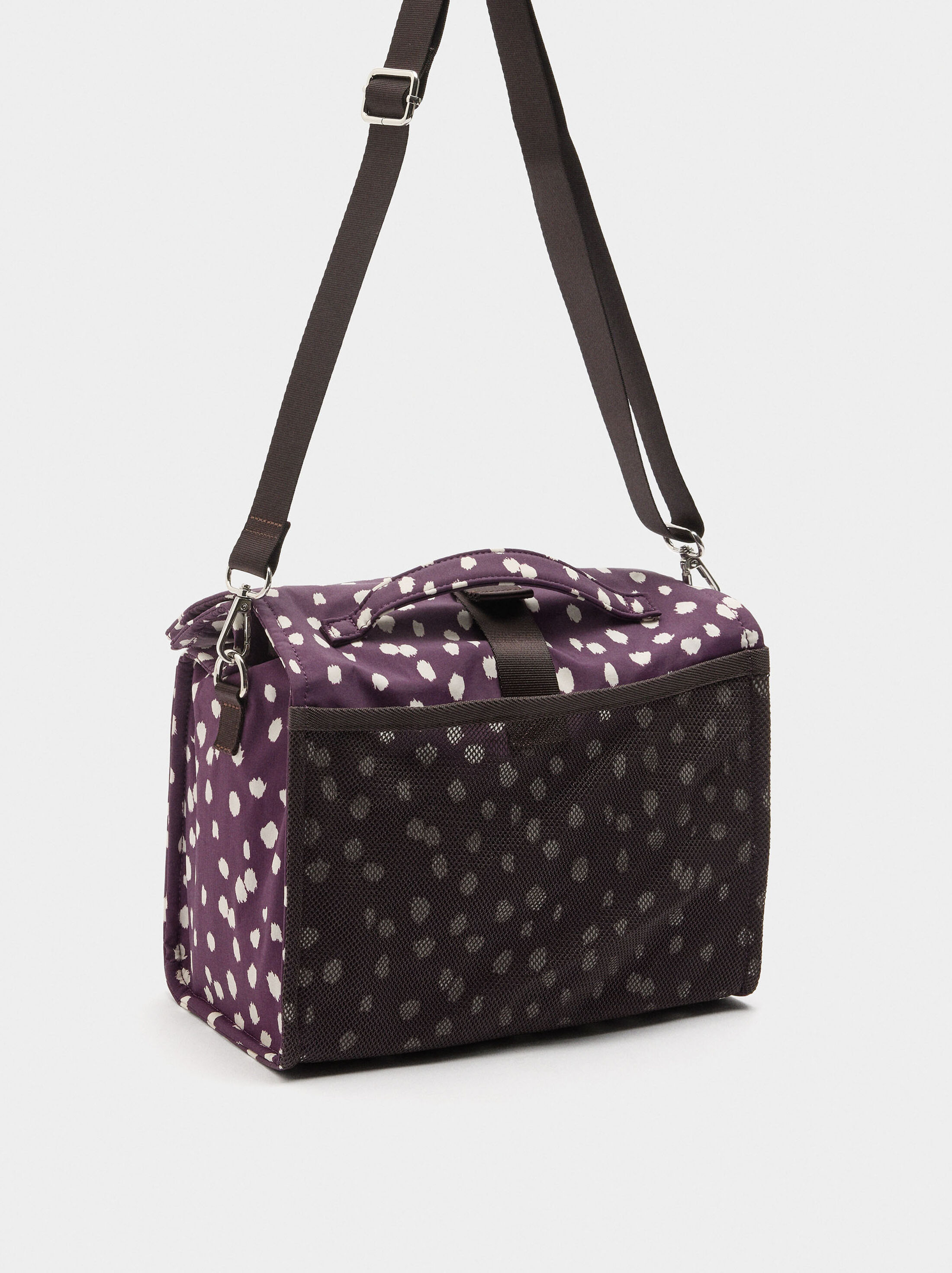 Printed nylon lunch bag image number 2.0