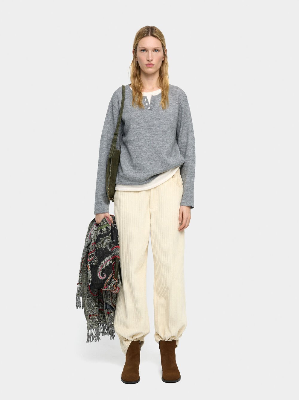 Double knit effect sweater