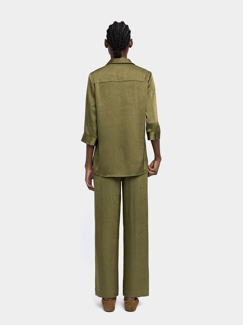 Camisa efecto arrugado