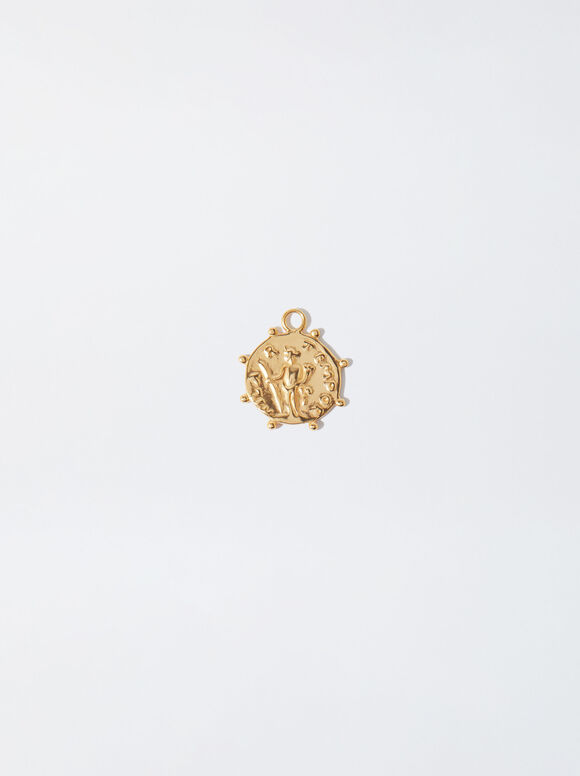 Ciondolo Medaglia In Argento 925 , Golden, hi-res