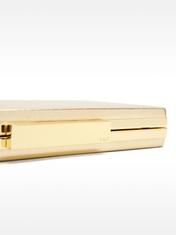 Metallic party clutch