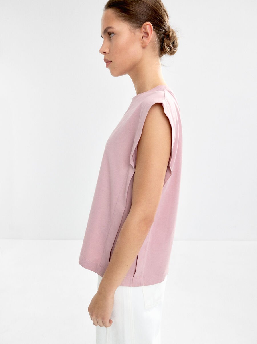 Sleeveless T-shirt 100% cotton
