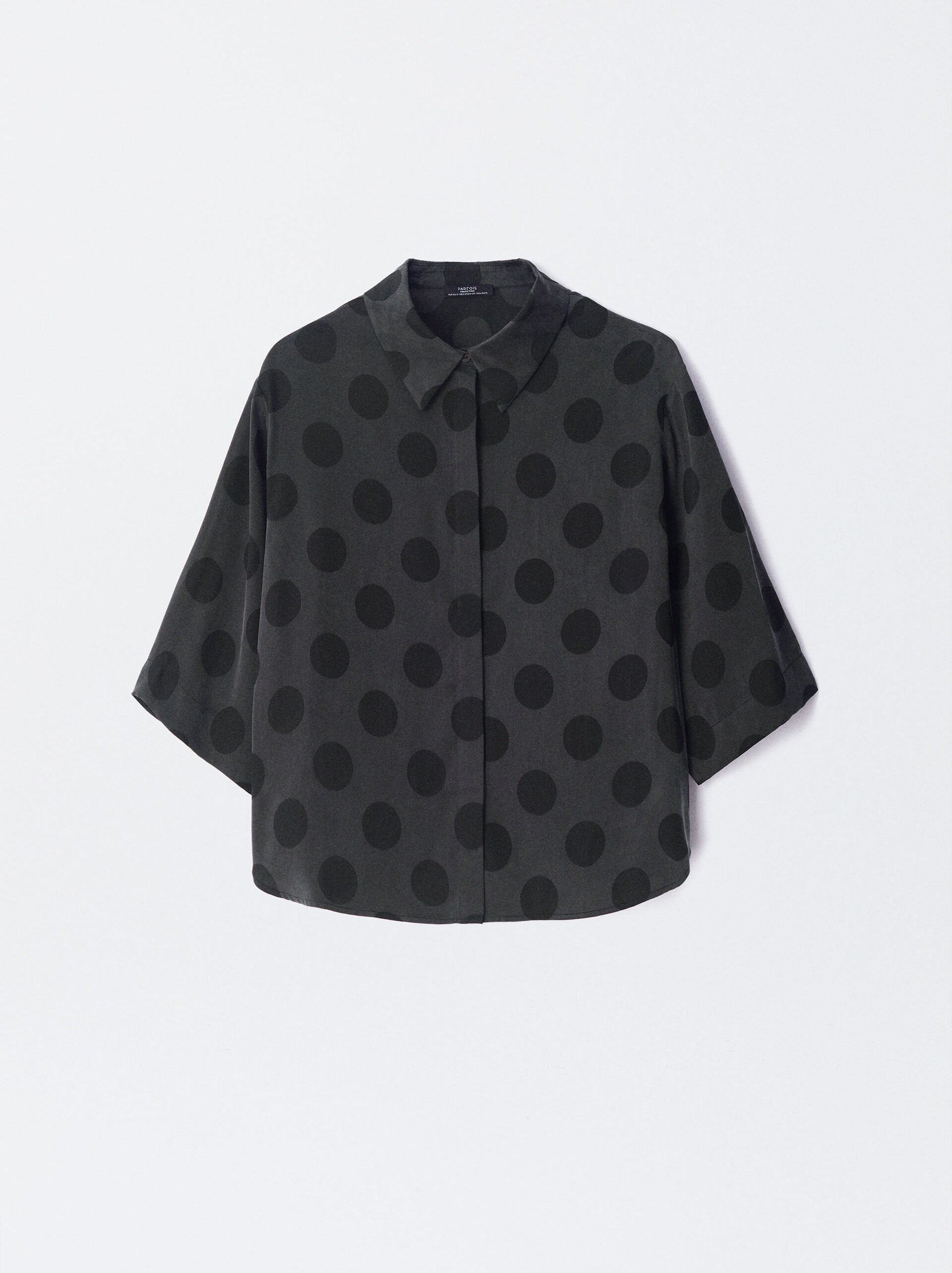 Online Exclusive - Polka Dot Lyocell Shirt image number 5.0