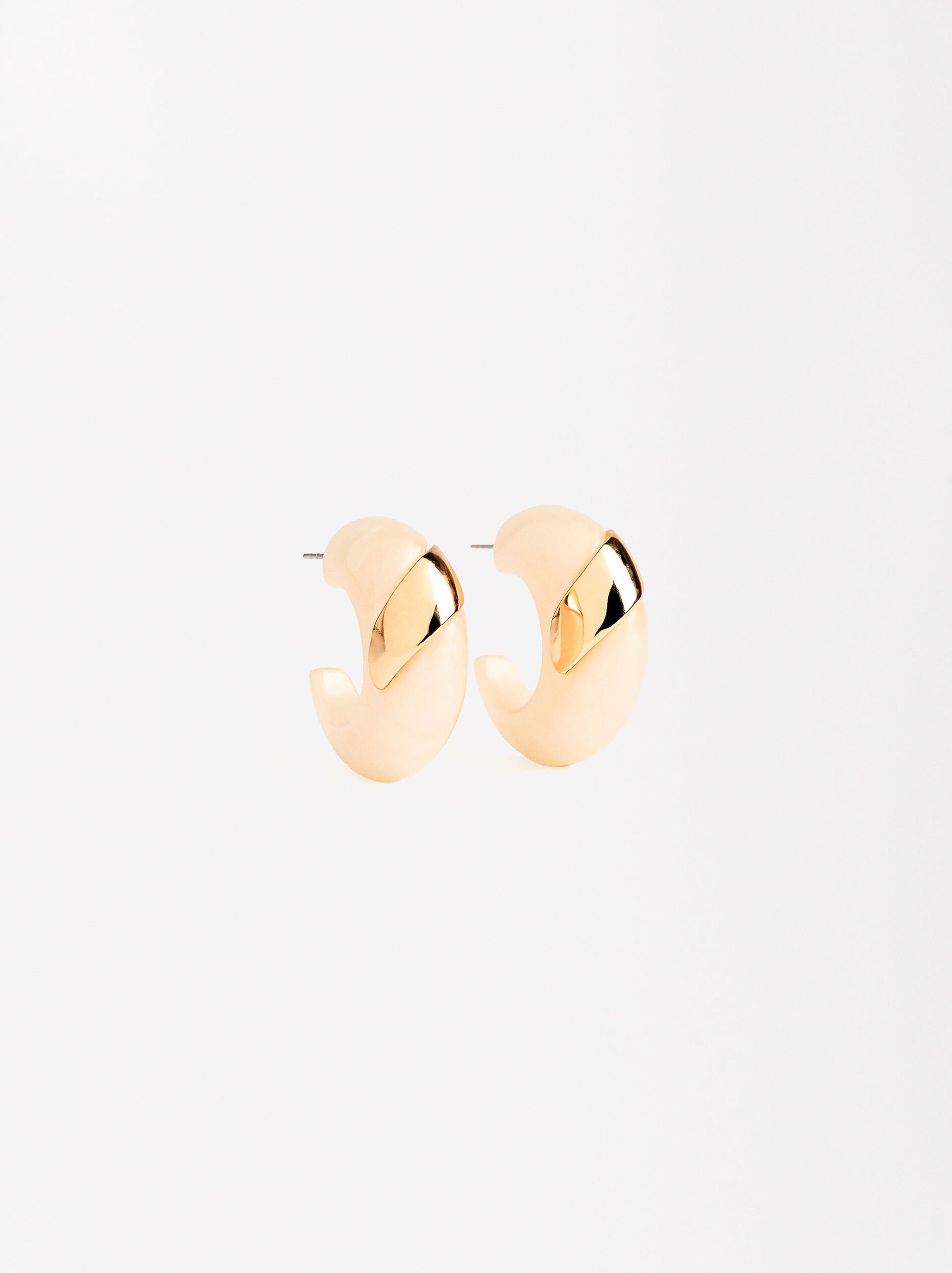 Pearl hoops with metallic detail image number 0.0
