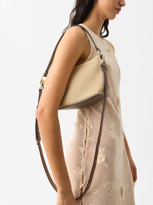 Straw-Effect Crossbody Bag S image number 1.0