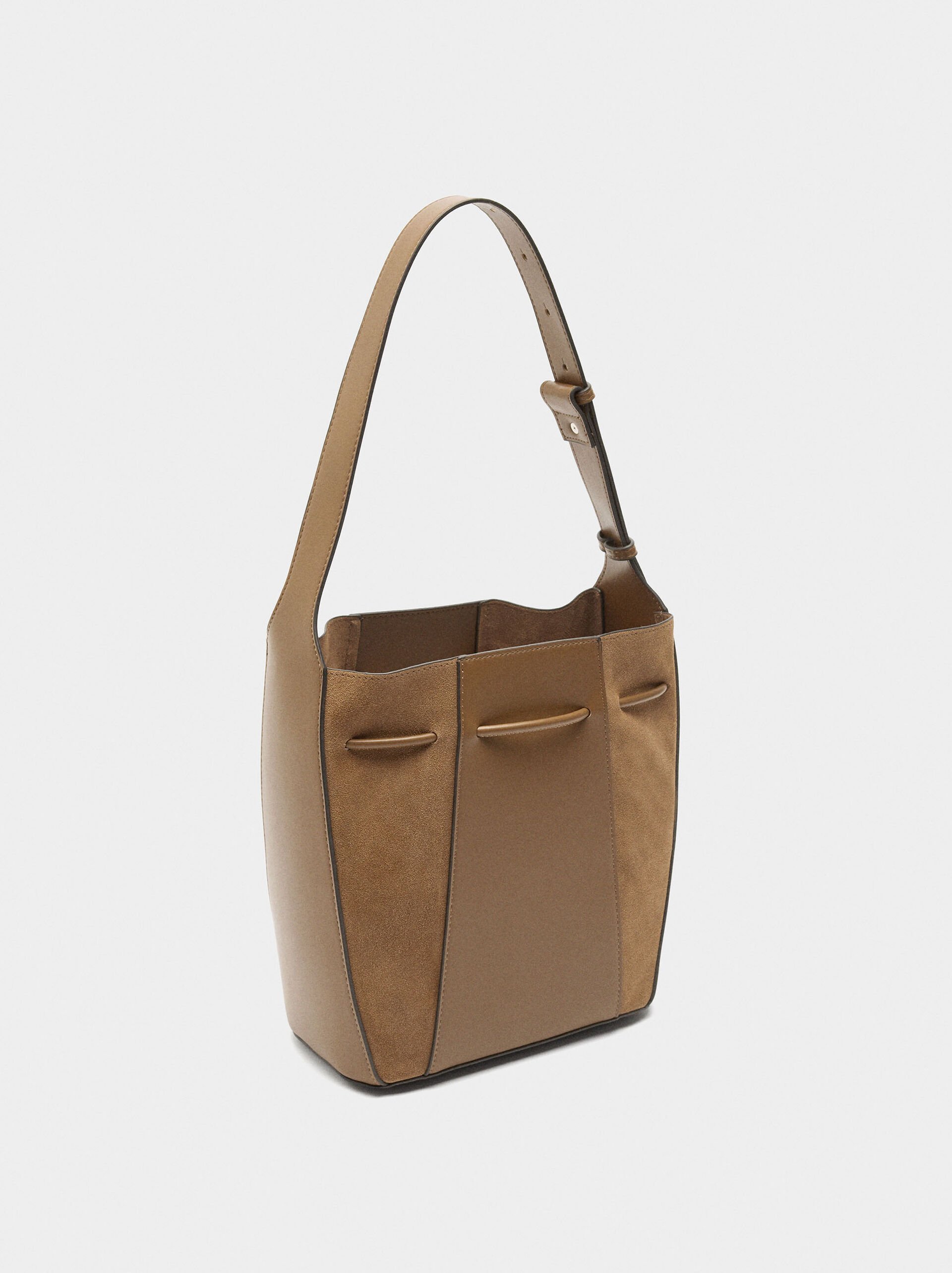 Beuteltasche mit Lederenden M image number 3.0