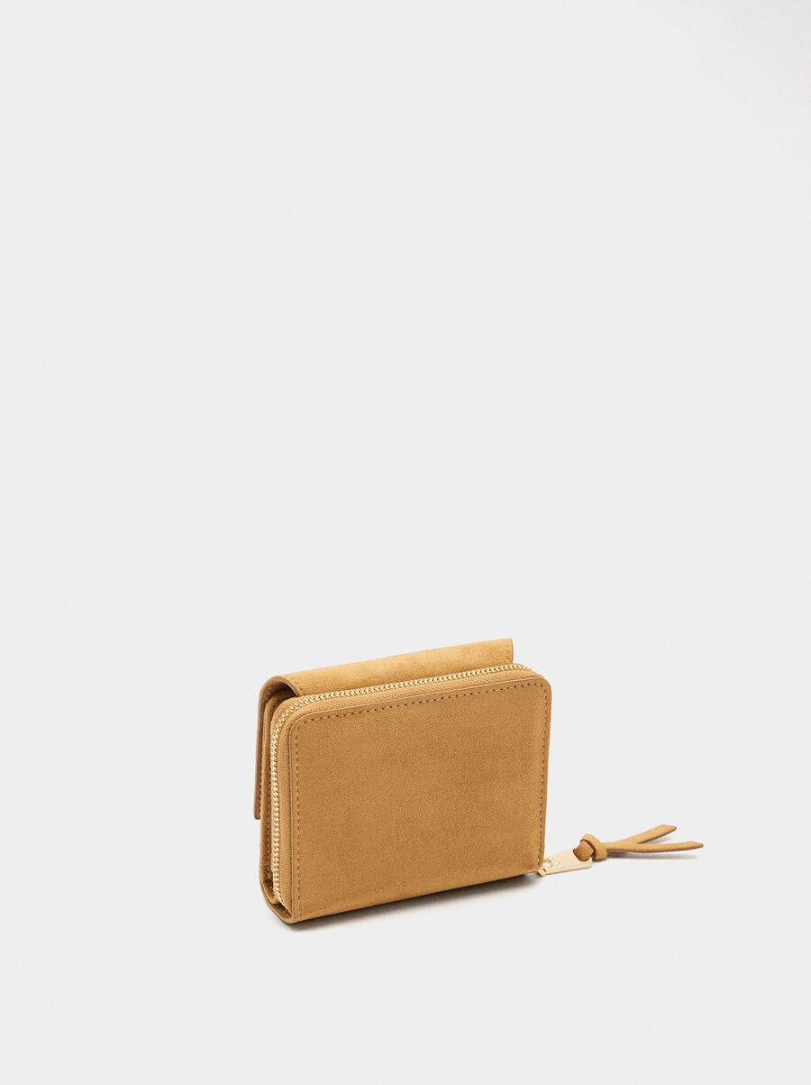 Cartera efecto ante con solapa