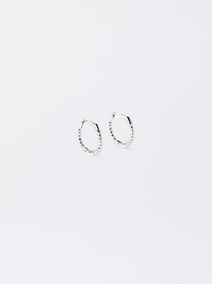 925 Silver Hoop Earrings image number 0.0