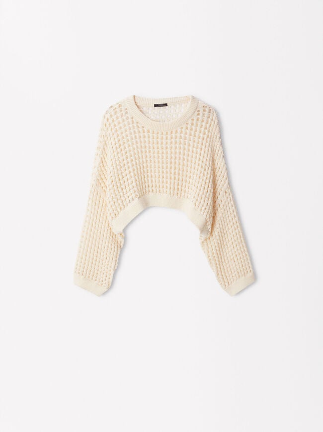 Online Exclusive - Round-Neck Knit Sweater image number 1.0