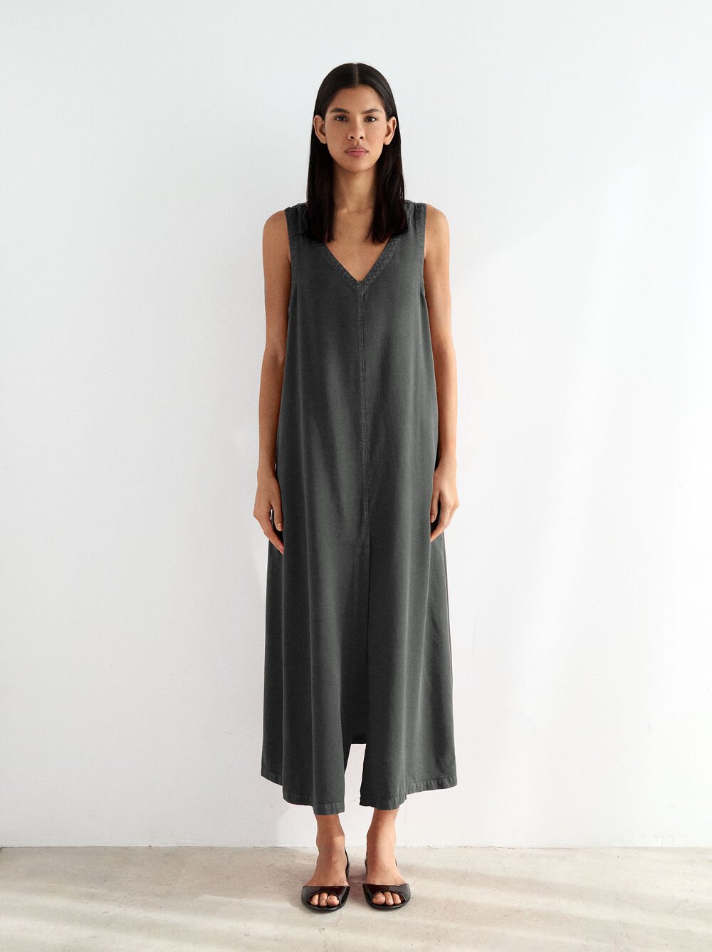 Vestido largo 100% lyocell
