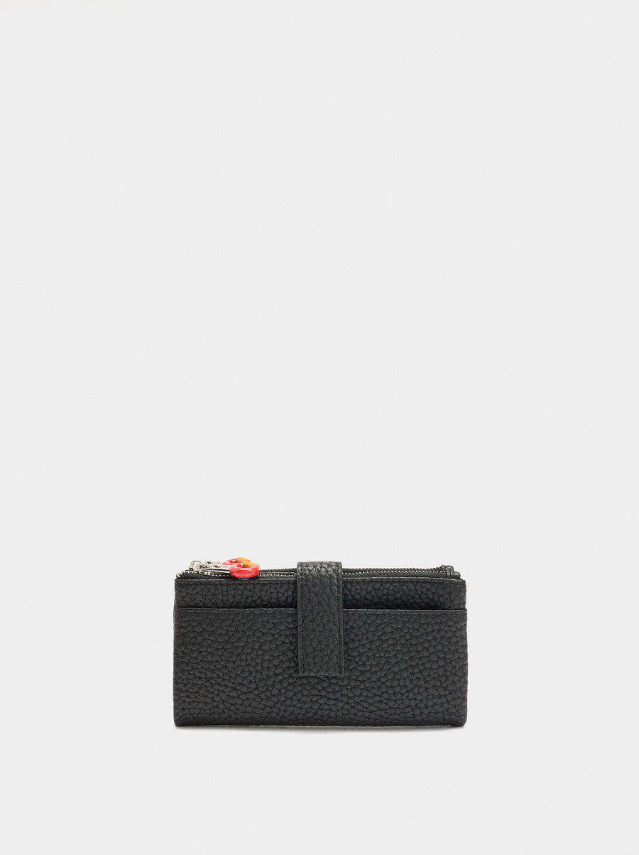 Wallet with double effect texture L