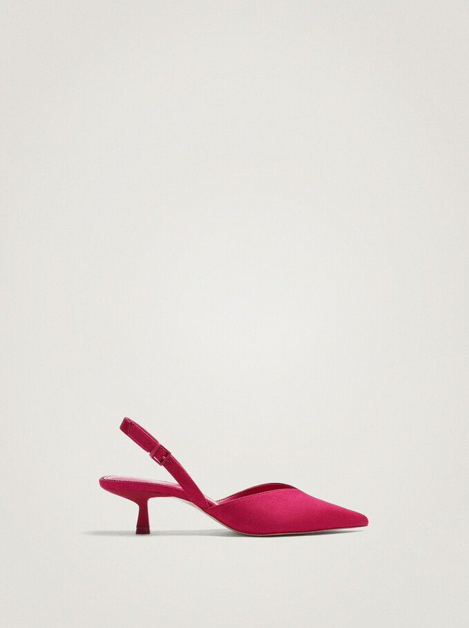 Slingback Shoes, Pink, hi-res
