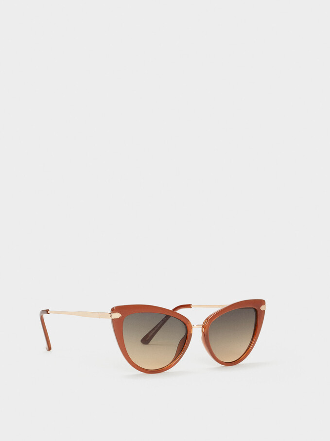 Gafas De Sol Cat Eye, Naranja, hi-res