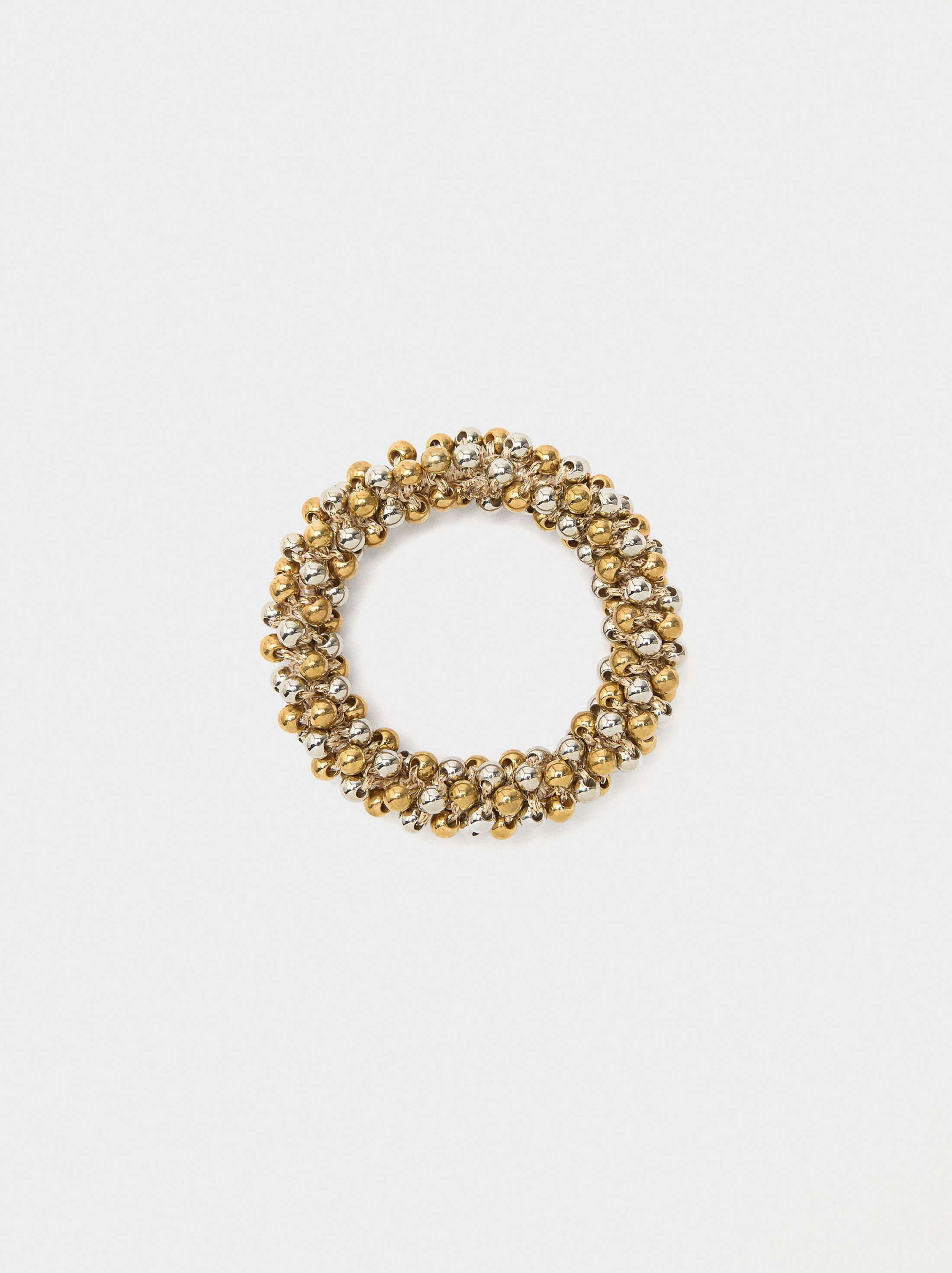 Hair elastic band with beads image number 0.0