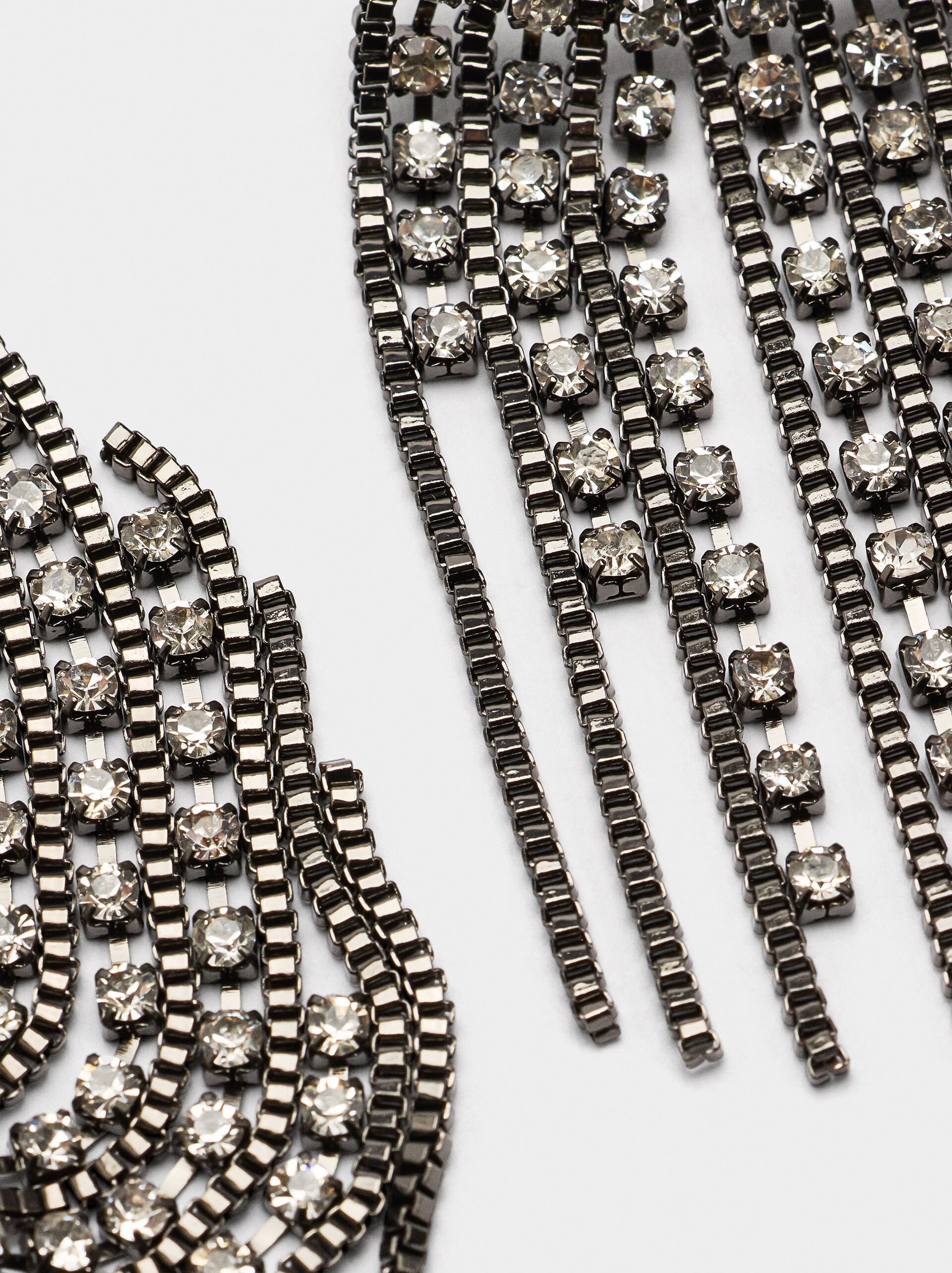 Earrings ear jacket with crystals image number 2.0