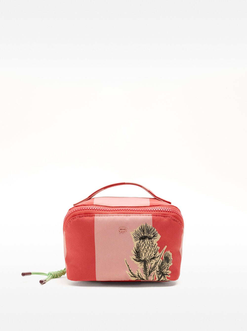 Printed nylon toiletry bag